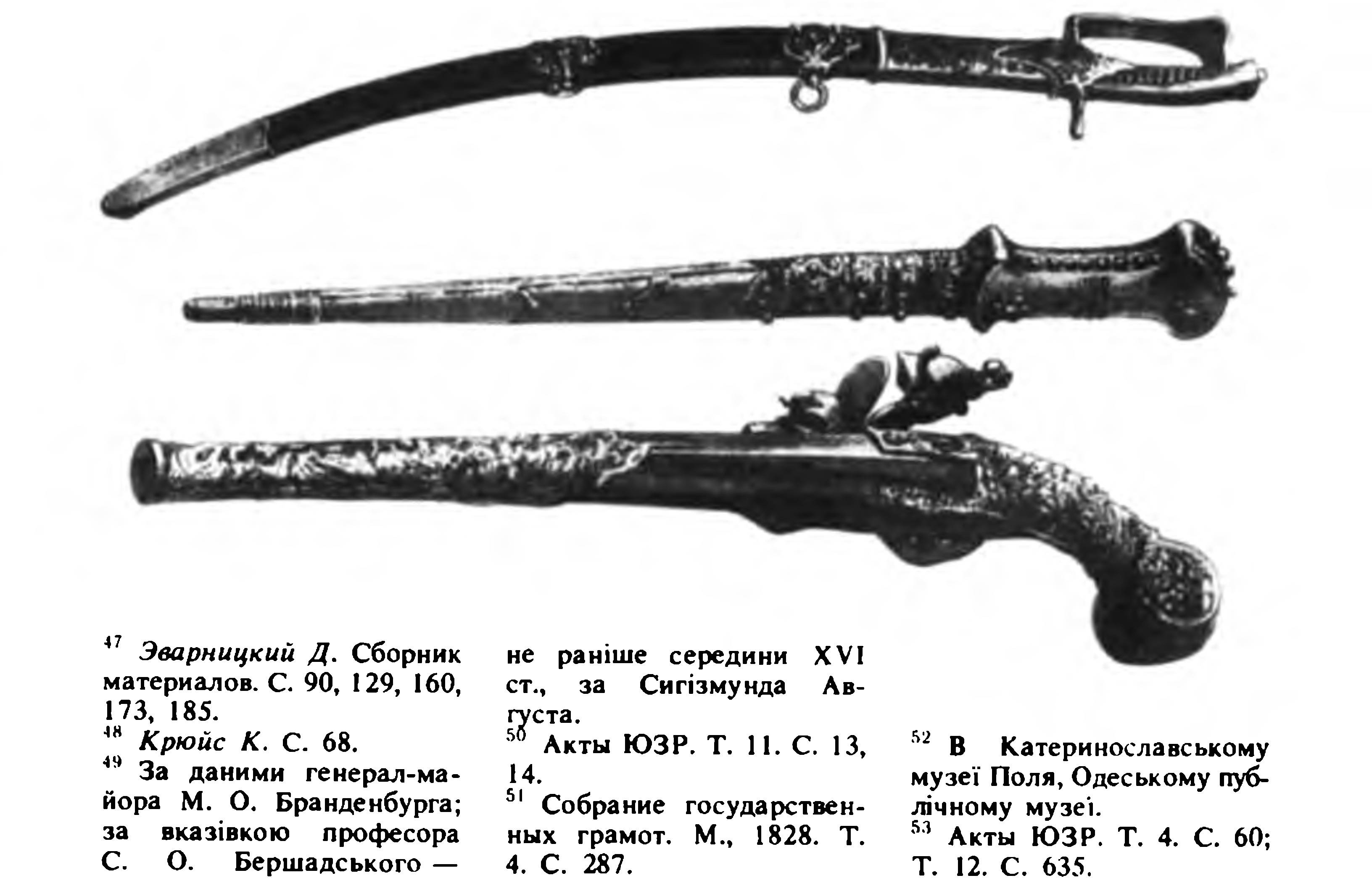 Козацька зброя. Шабля, Кинджал, Пістоль